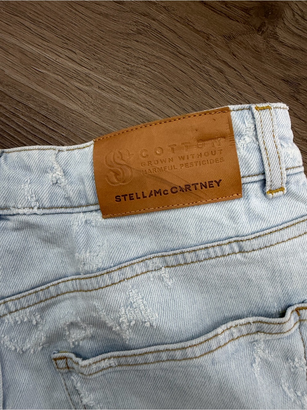Stella McCartney Logi Pale Blue Wide-Leg Jeans Sz 27 - Picture 5 of 6